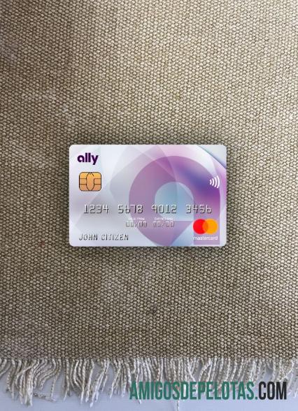 Frente Photolook do USA Ally Bank Mastercard exemplo